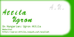 attila ugron business card